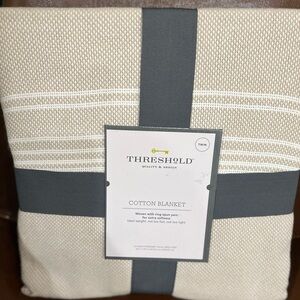 Threshold Twin Size Soft Cotton Blanket